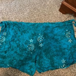 ☔️Cover up wrap shorts for the beach! fun & cute